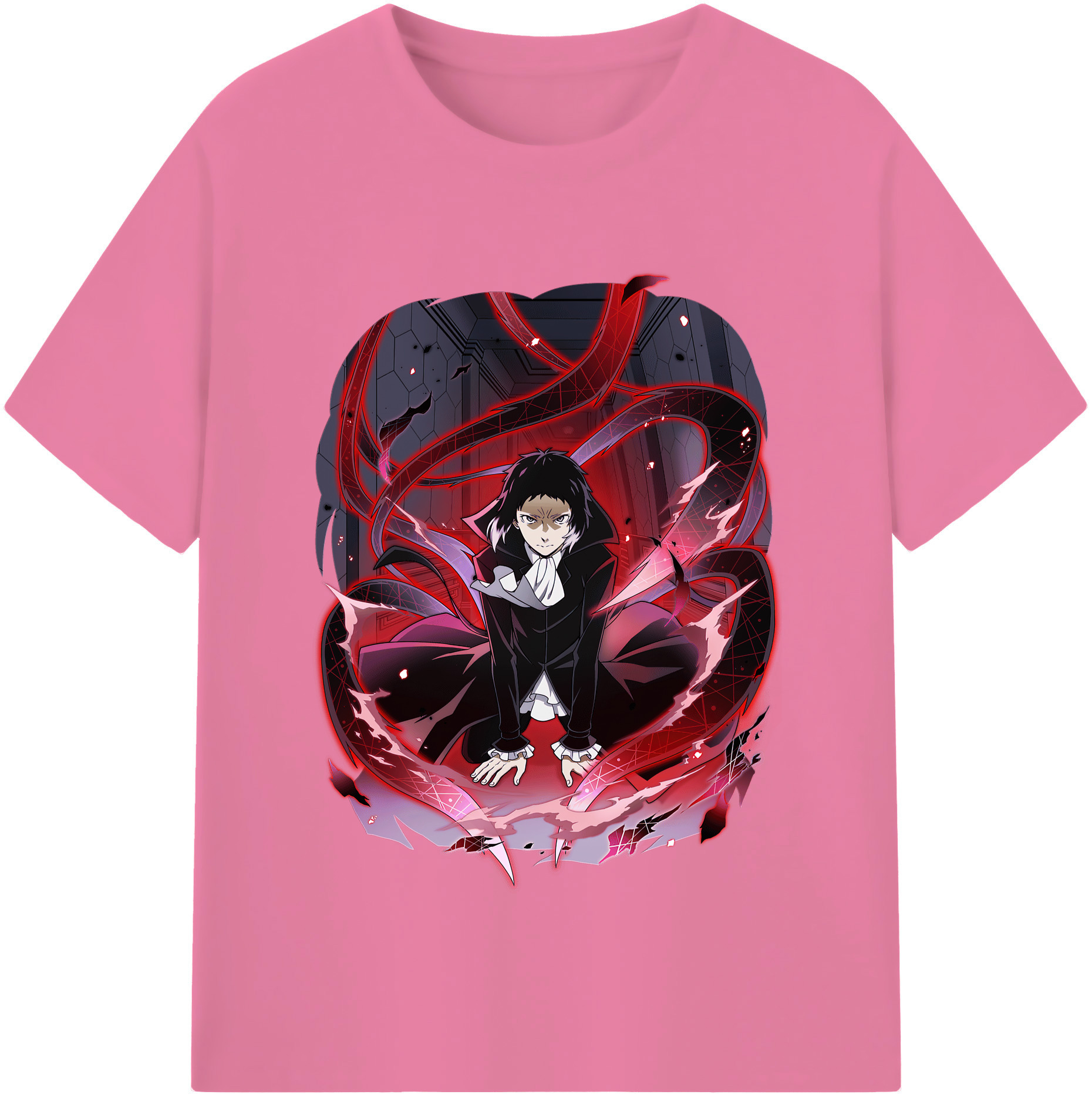 （画像用） 文豪ストレイドッグス Bungo Stray Dogs 綿100％半袖Tシャツ（フロントプリント）